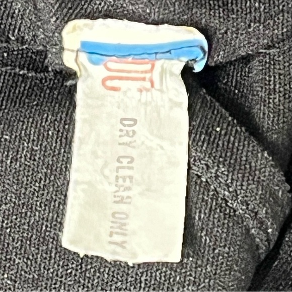 VINTAGE Long Sleeve Black Fringe Evening Gown Cocktail Dress Size 4-6 Medium - Picture 16 of 16